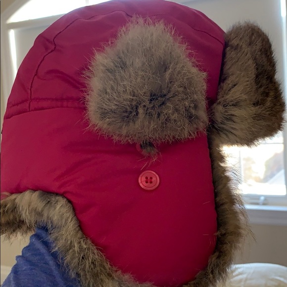 Aviator hat. Warm and fashionable. Rabbit fur - Picture 1 of 8